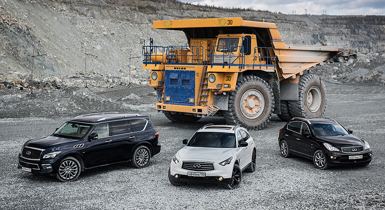 - Infiniti QX50, Infiniti QX70  Infiniti QX80:  