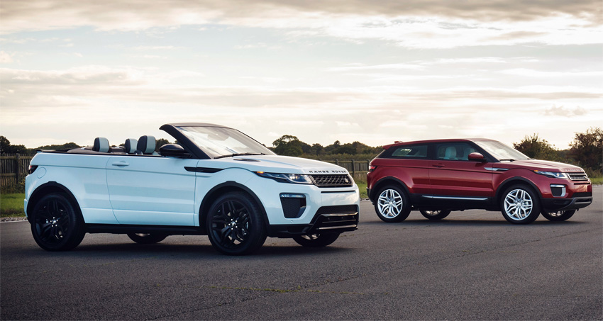 - Land Rover Range Rover Evoque:  